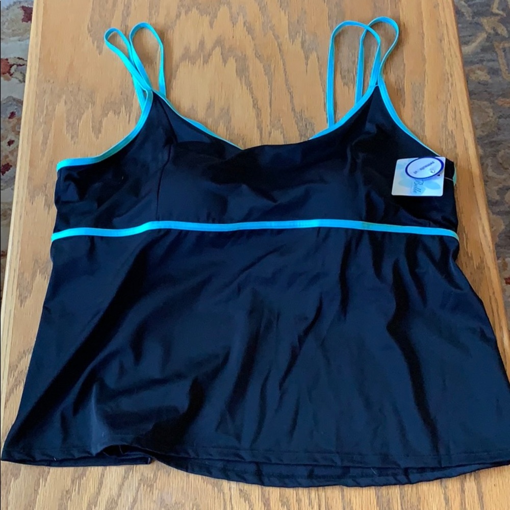 Tank bathing suit top only. Never been worn